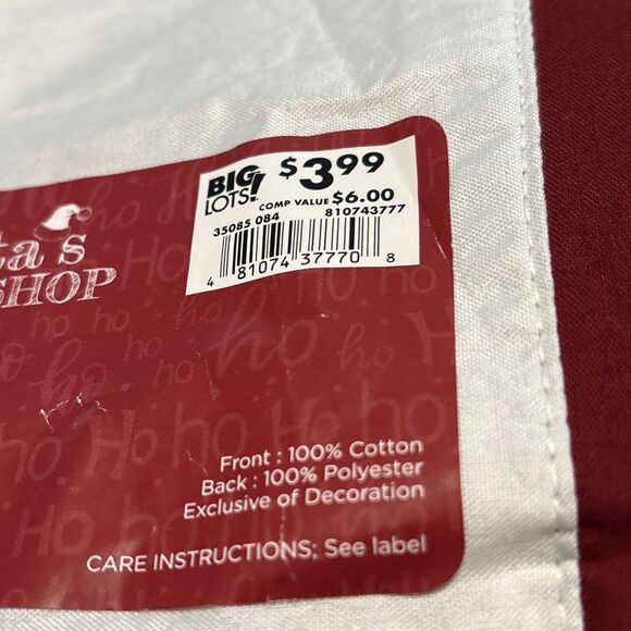 New 6 Santa Placemats Size 13” By 19” - Picture 4 of 4